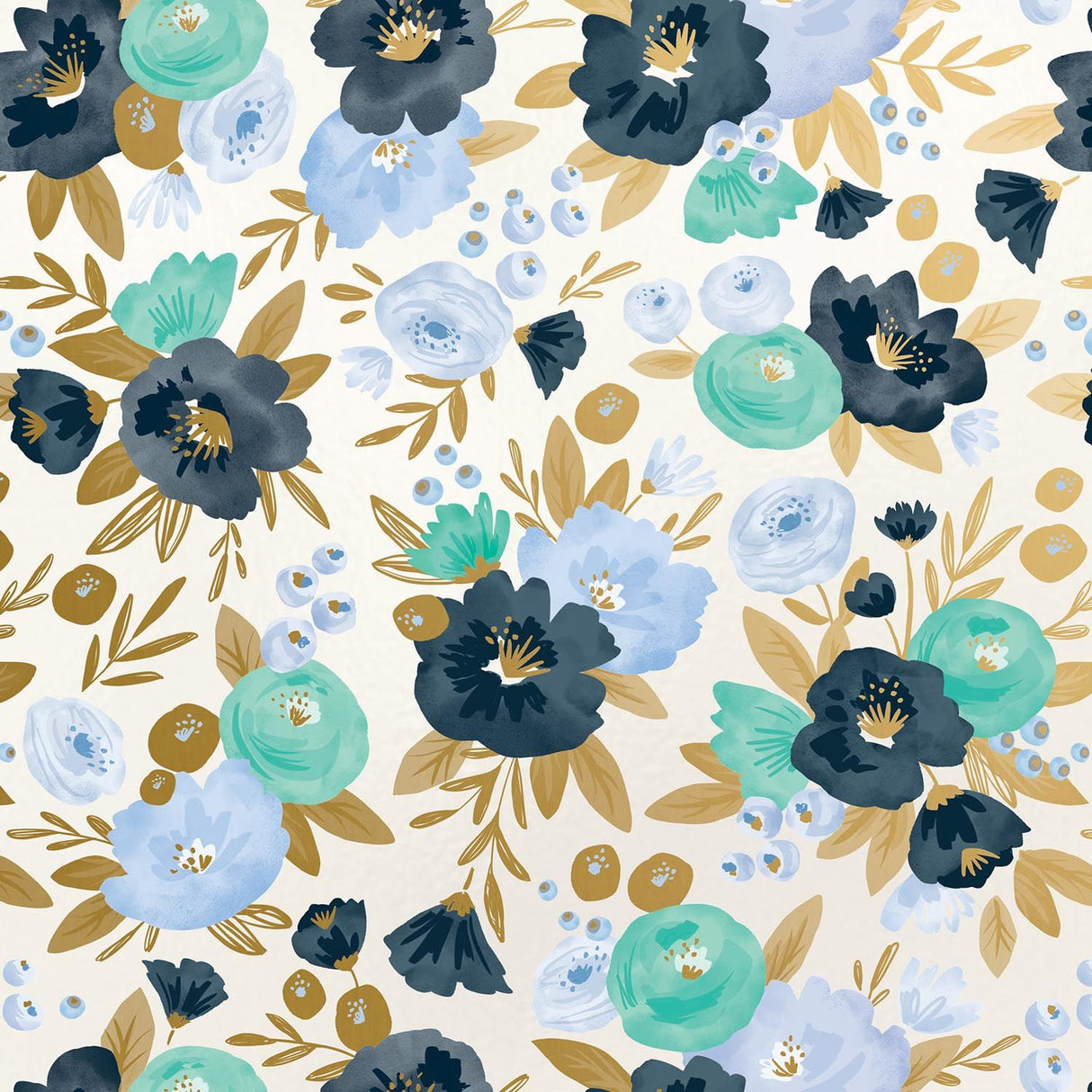 Fresh Flowers - Gift Wrap - Roll (30" x 5 ft.)