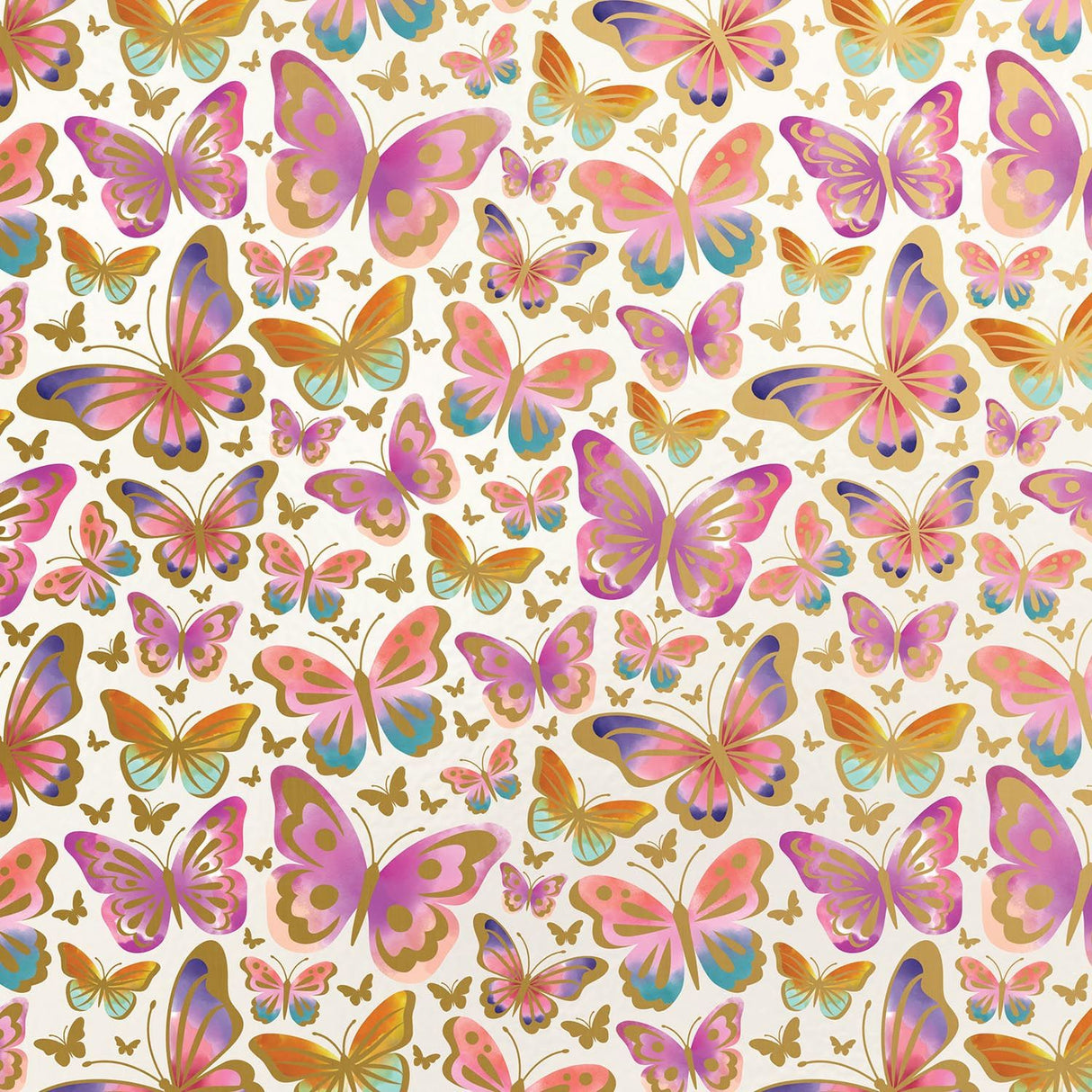Beautiful Butterflies - Gift Wrap - Roll (30" x 5 ft.)