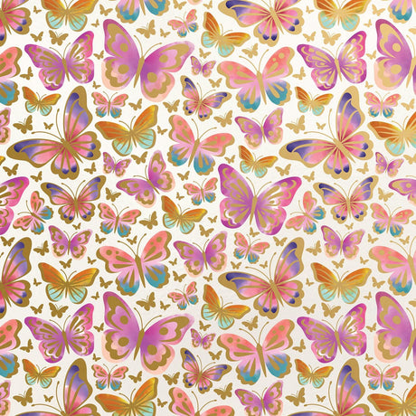 Beautiful Butterflies - Gift Wrap - Roll (30" x 5 ft.)