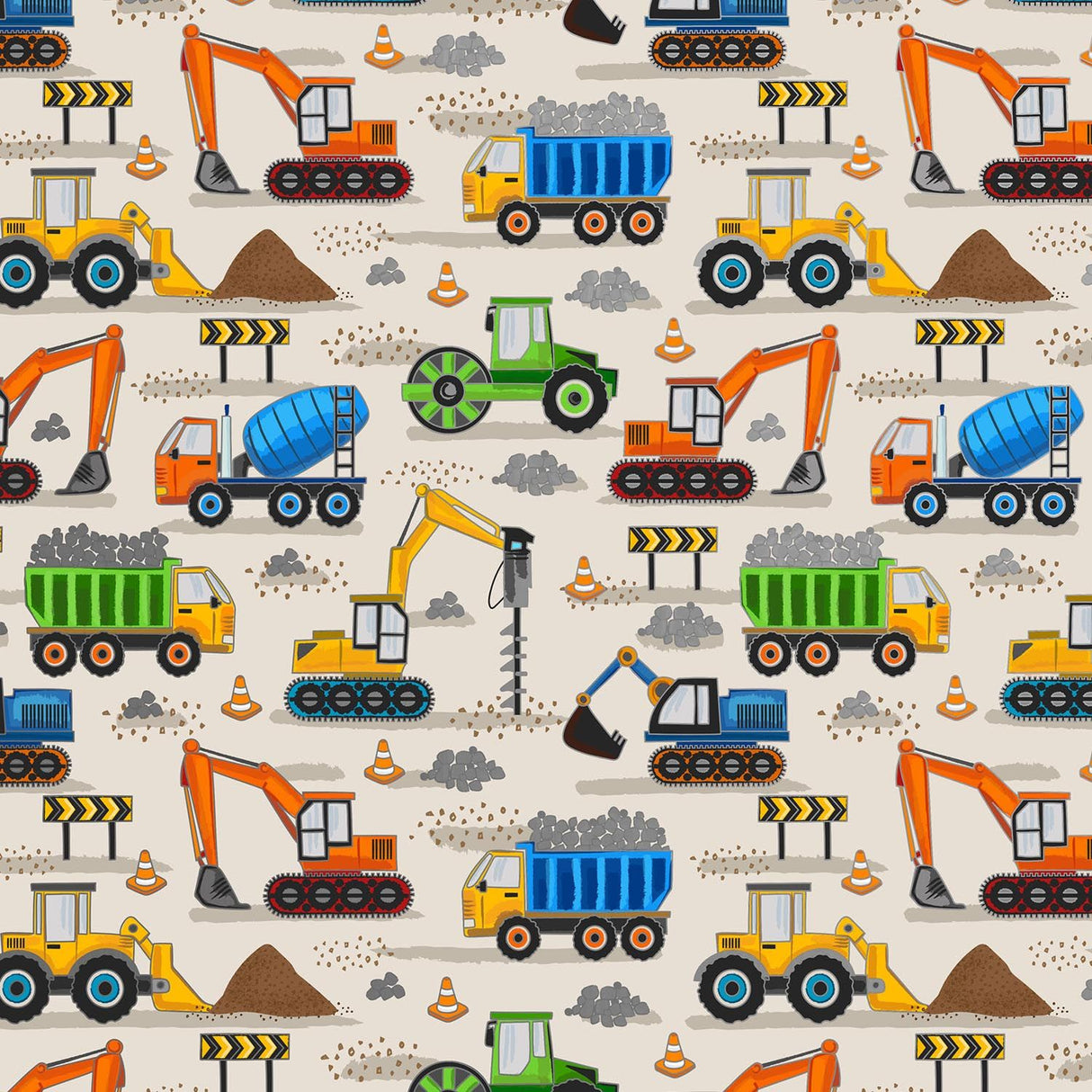 Construction Site - Gift Wrap - Ream Gift Wrap Roll (30" x 833 ft.)