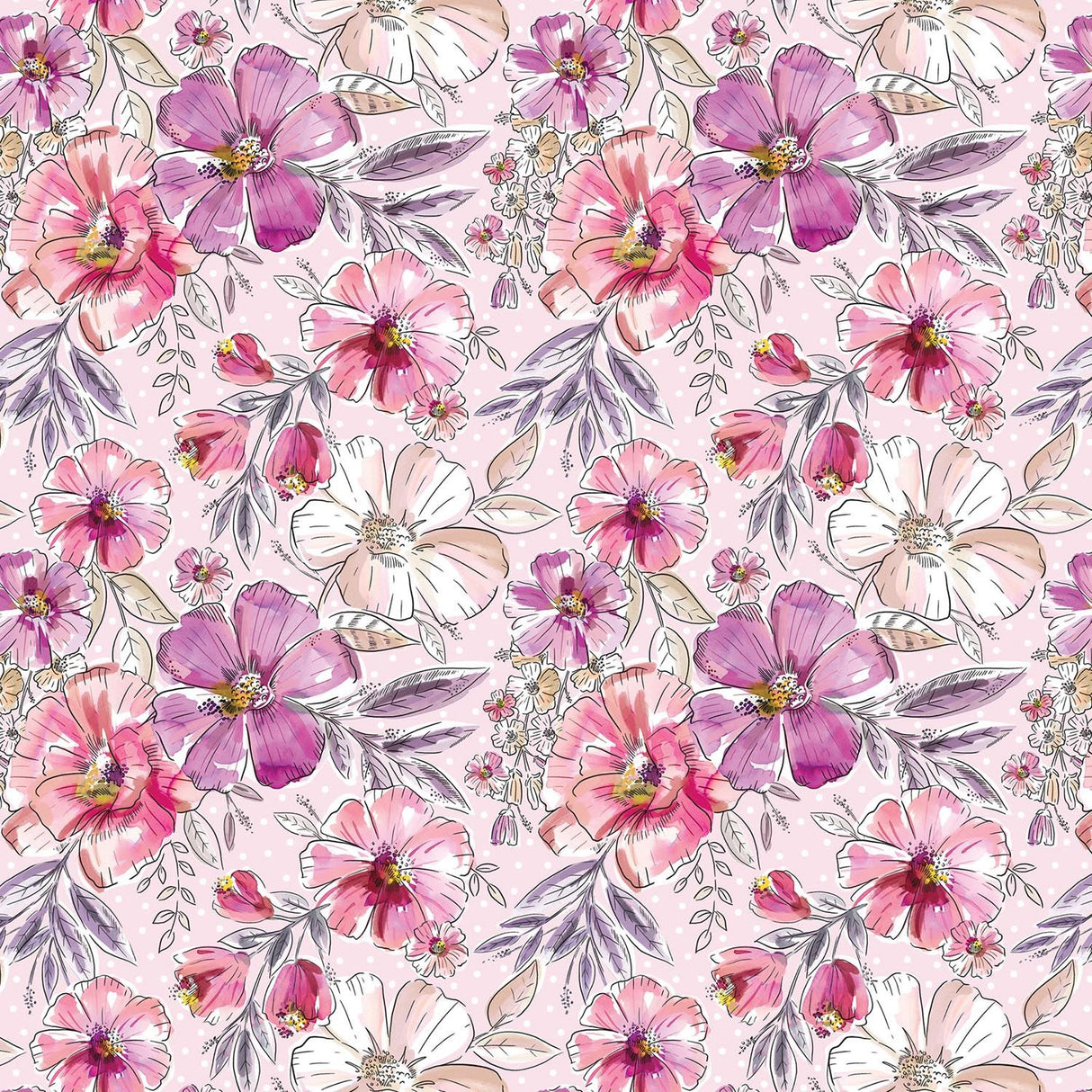 Fabulous Floral - Gift Wrap - Roll (30" x 5 ft.)