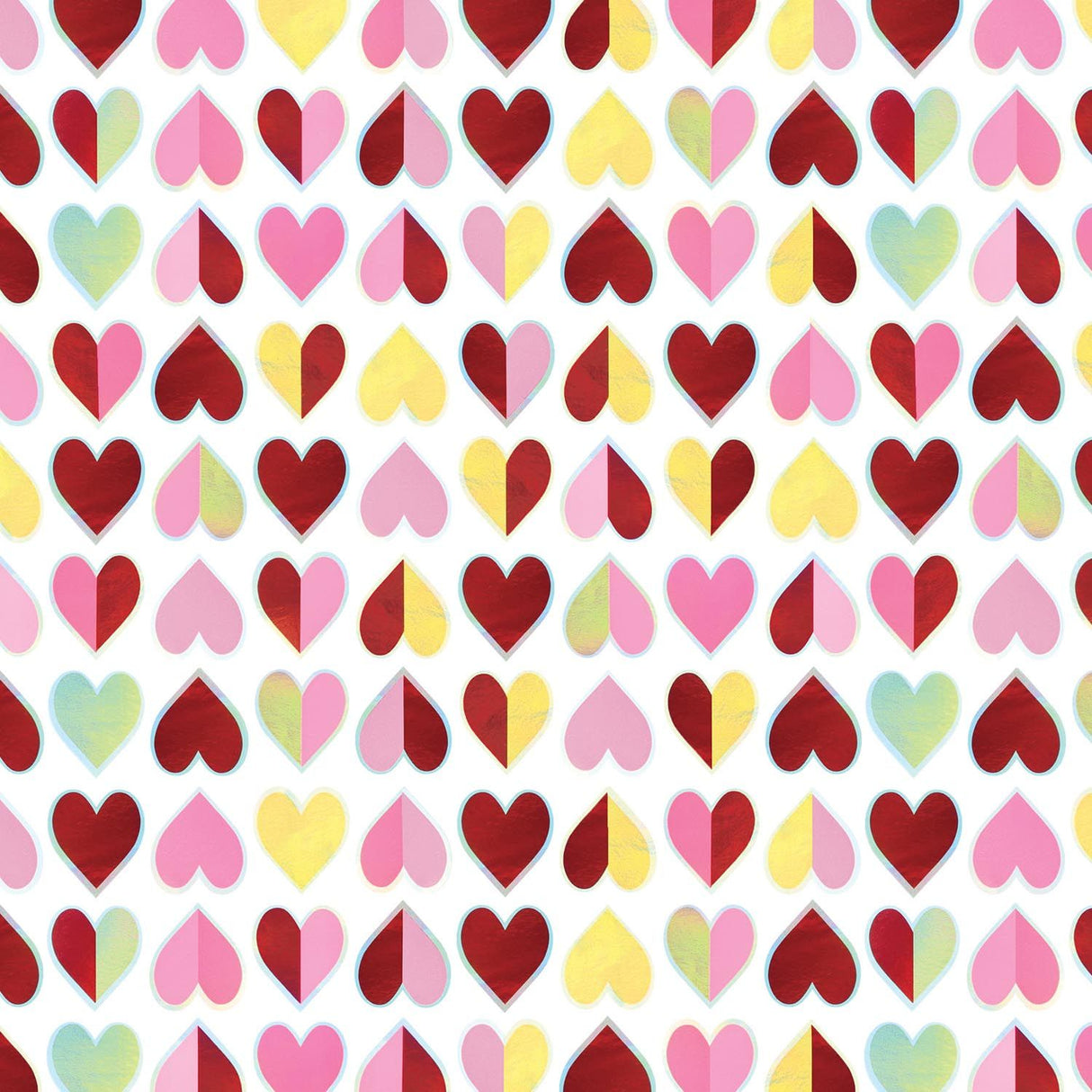 Sparkling Hearts - Gift Wrap - Roll (30" x 5 ft.)