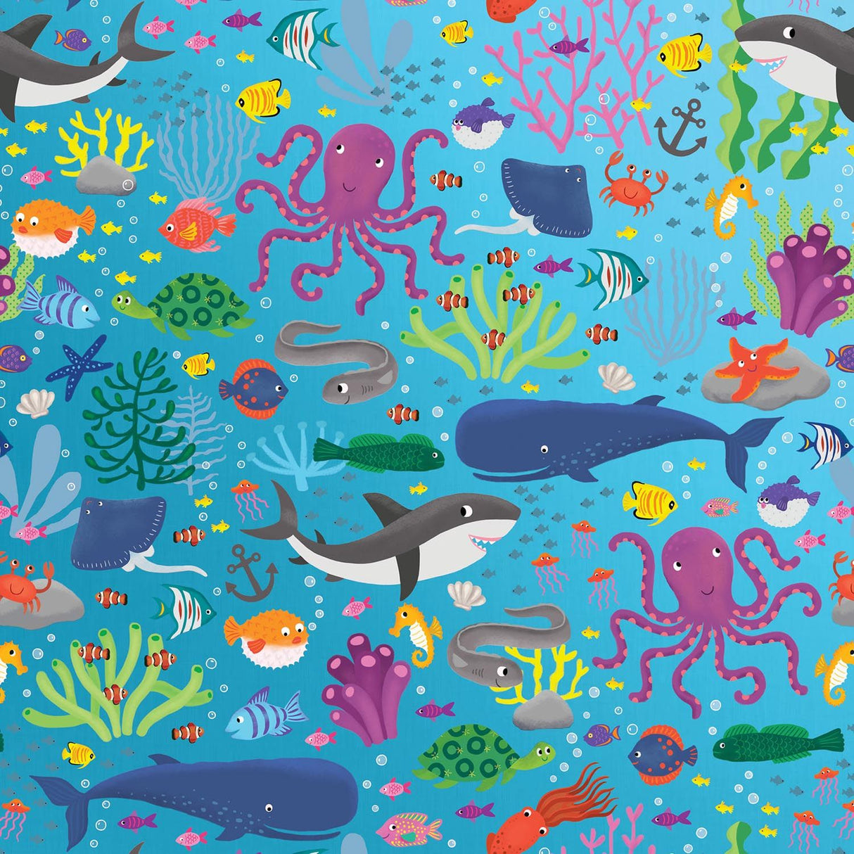Under the Sea - Gift Wrap - Roll (30" x 5 ft.)
