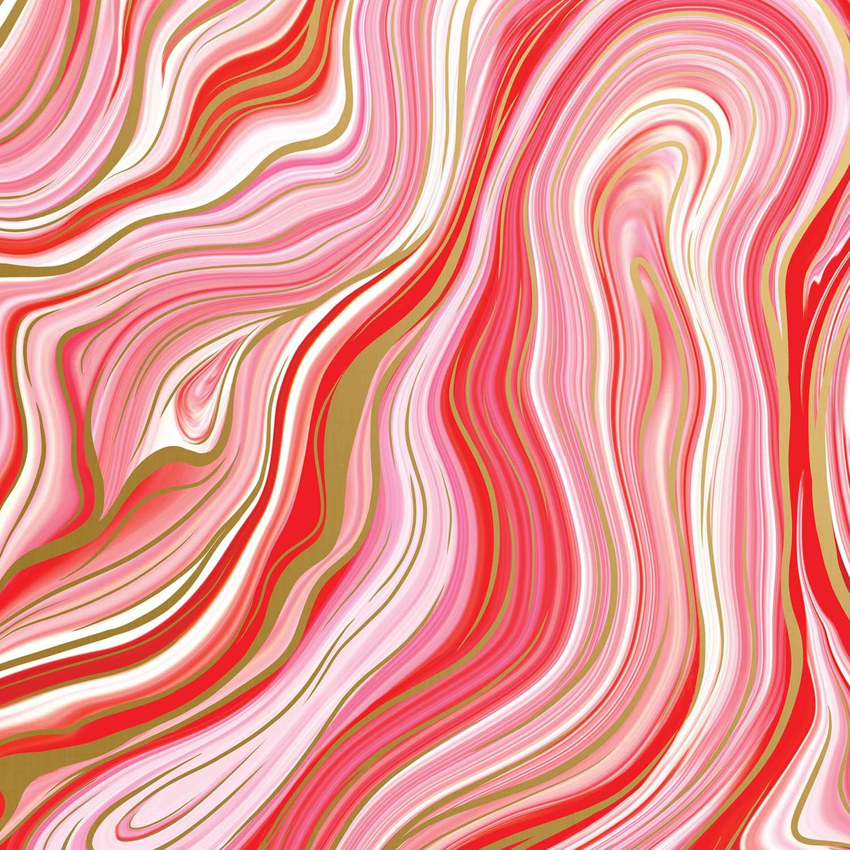 Marbleized Red - Gift Wrap - Roll (30" x 5 ft.)