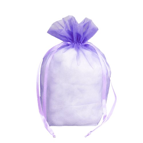 Lavender - Cardboard Bottom Organza Bag - 8 x 4 x 10"