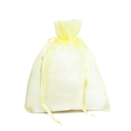 Yellow - Flat Organza Bag - 5-1/2 x 9"