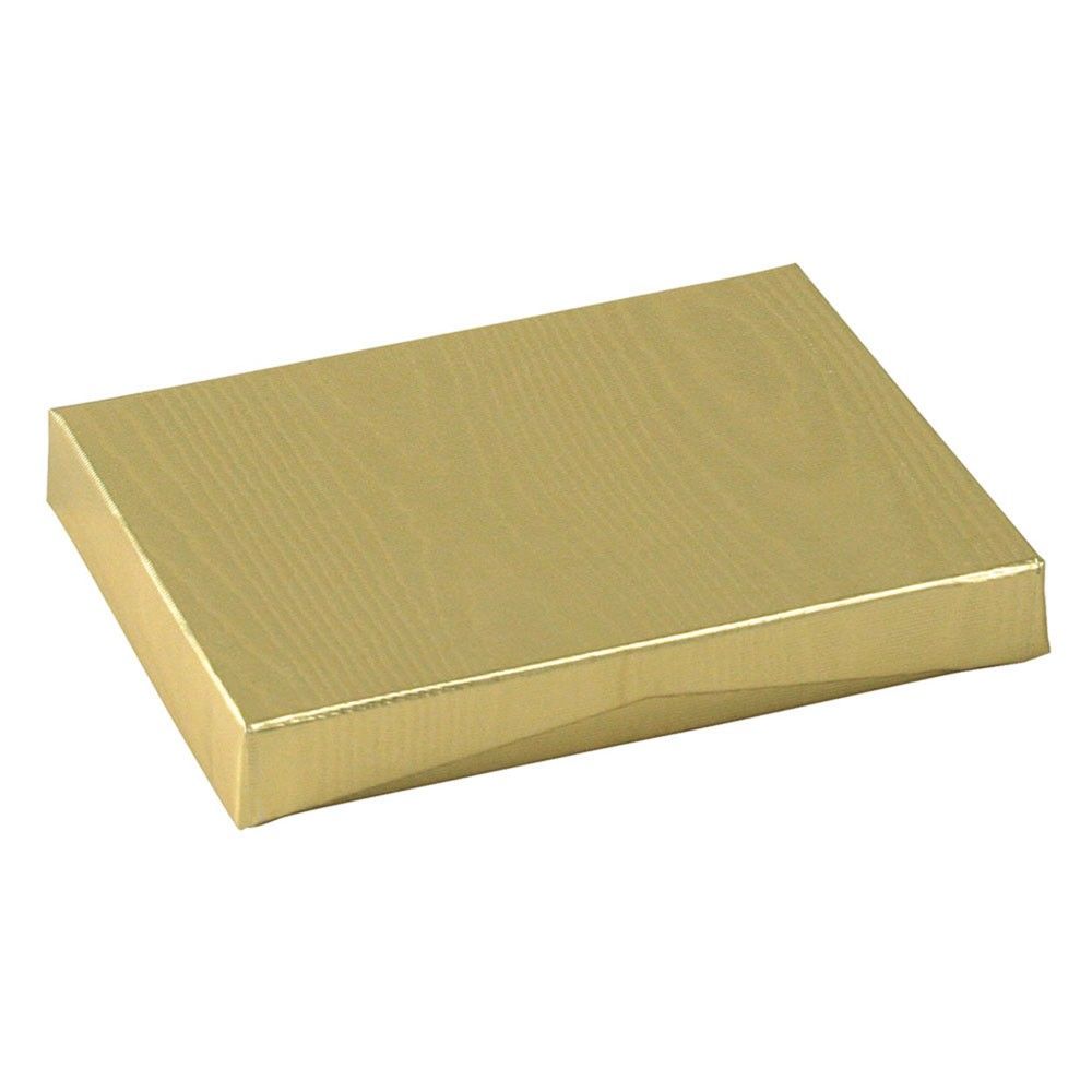 Gold Moire Embossed Foil - Gift Card Box - 4-5/8 x 3-3/8 x 5/8"