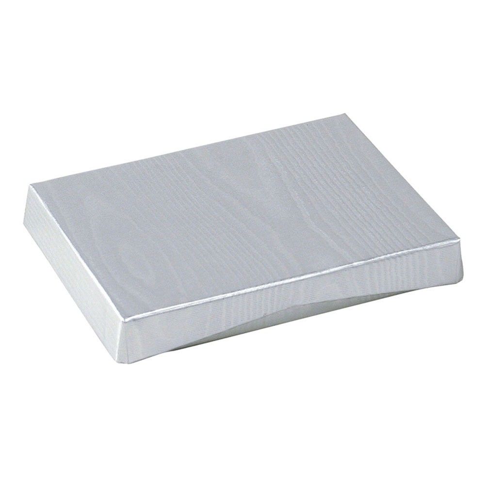 Silver Moire Embossed Foil - Gift Card Box - 4-5/8 x 3-3/8 x 5/8"