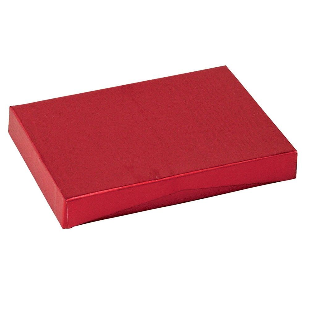 Red Moire Embossed Foil - Gift Card Box - 4-5/8 x 3-3/8 x 5/8"