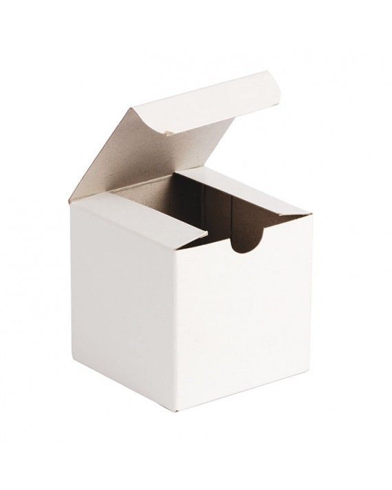 Gloss White - 1 Piece Top Tuck Gift Box - 3 x 3 x 3"