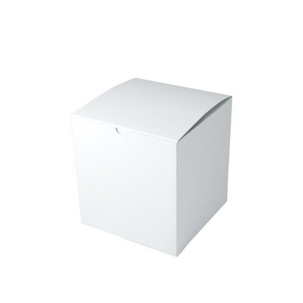 Gloss White - 1 Piece Top Tuck Gift Box - 8 x 8 x 8-1/2"