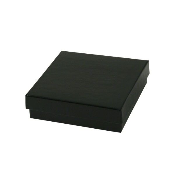 Arcadia Black Gloss (Semi-Gloss Finish) - Jewelry Box - 3-1/2 x 3-1/2 x 2"