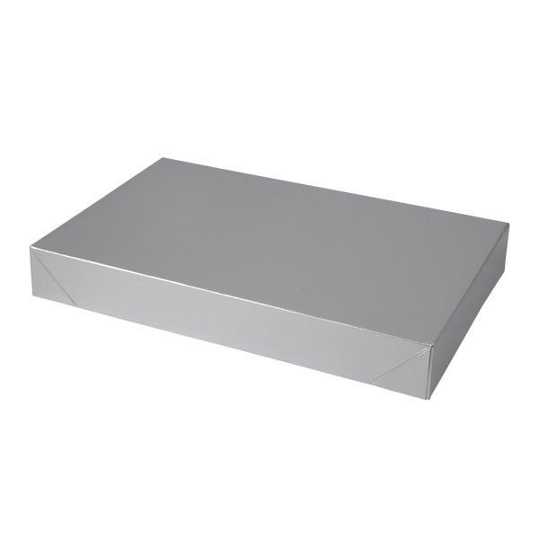 Gloss Silver - Apparel Box - 15 x 9-1/2 x 2"