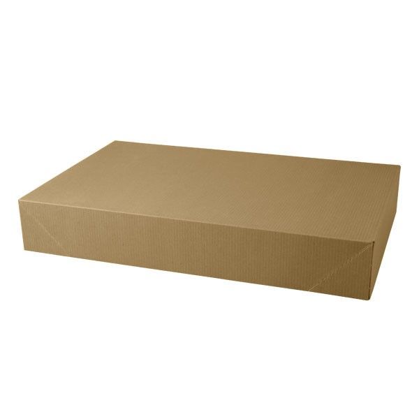 Recycled Natural Kraft Groove - Apparel Box - 19 x 12 x 3"
