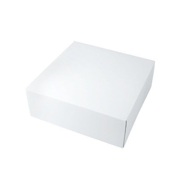Gloss White - 2 Piece Pop Up Gift Box - 14 x 14 x 5"(2 Piece Pop Up Style)