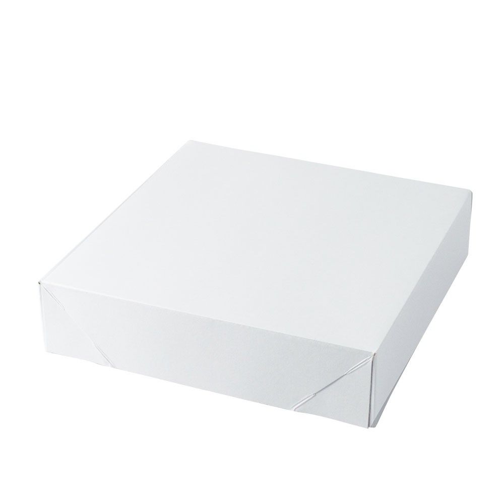 Gloss White - 2 Piece Pop Up Gift Box - 10-1/2 x 10-1/2 x 2-1/2" (2 Piece Pop Up Style)