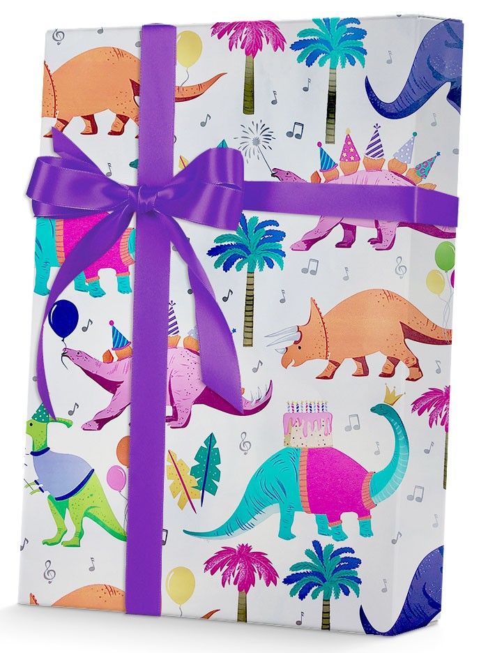 Dino Party - Gift Wrap - Ream - Gift Wrap Roll (24" x 833 ft.)