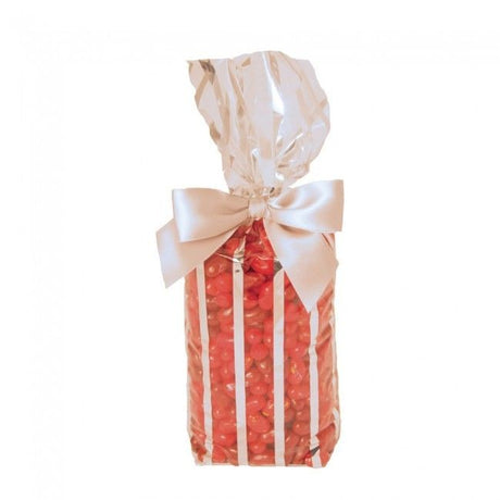 Silver Bandelette - Hard Bottom Candy Bag - 2-5/8 x 1-7/8 x 10-1/4"