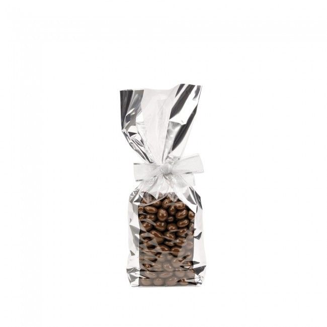 Wide Band Silver - Hard Bottom Candy Bag - 2-1/8 x 1-3/4 x 8-1/2"