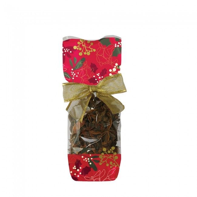 Wishes Red - Hard Bottom Candy Bag - 2-1/8 x 1-3/4 x 8-1/2"