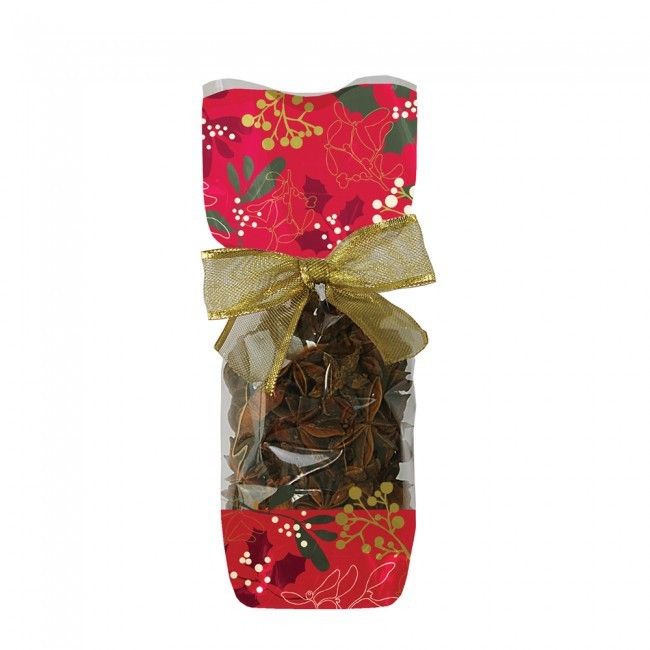 Wishes Red - Hard Bottom Candy Bag - 2-5/8 x 1-7/8 x 10-1/4"