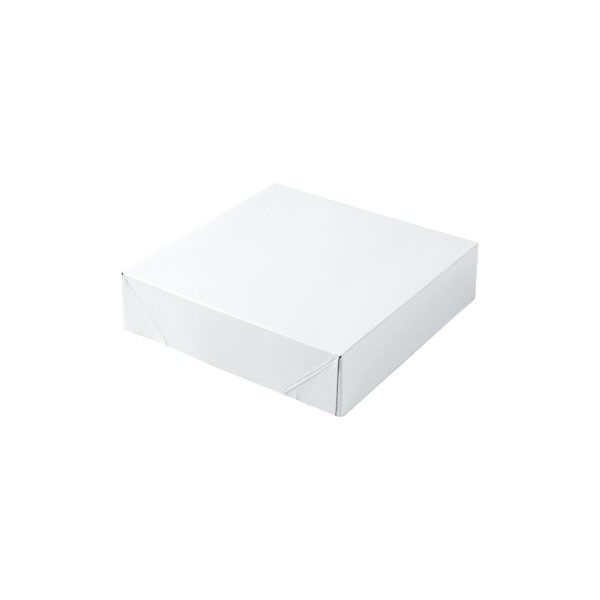 Gloss White - 2 Piece Pop Up Gift Box - 6-1/2 x 6-1/2 x 1-5/8" (2 Piece Pop Up Style)