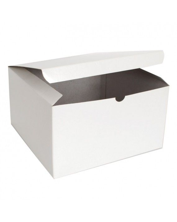 Gloss White - 1 Piece Top Tuck Gift Box - 10 x 10 x 6"