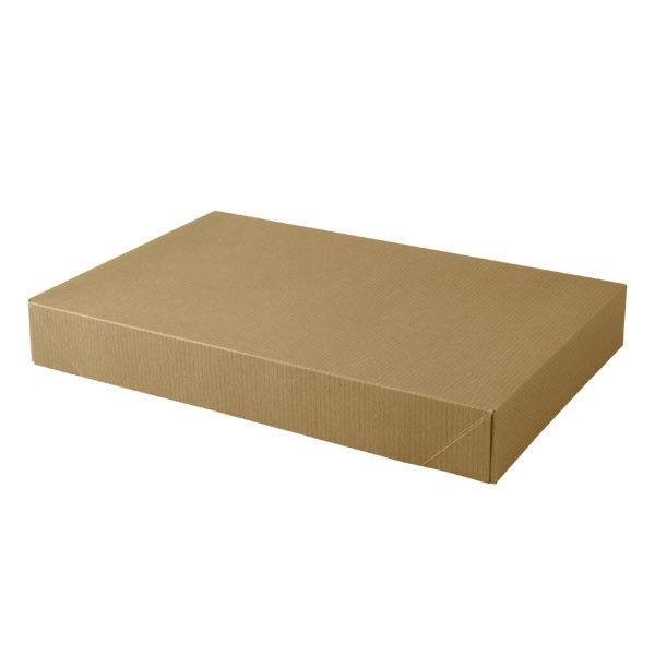 Recycled Natural Kraft Groove - Apparel Box - 15 x 9-1/2 x 2"