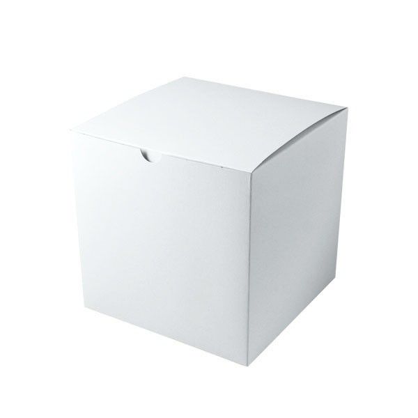 Gloss White - 1 Piece Top Tuck Gift Box - 9 x 9 x 9"