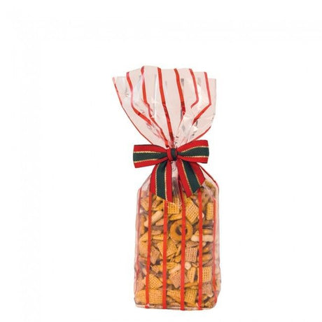 True Red Bandelette - Hard Bottom Candy Bag - 2-1/8 x 1-3/4 x 8-1/2"