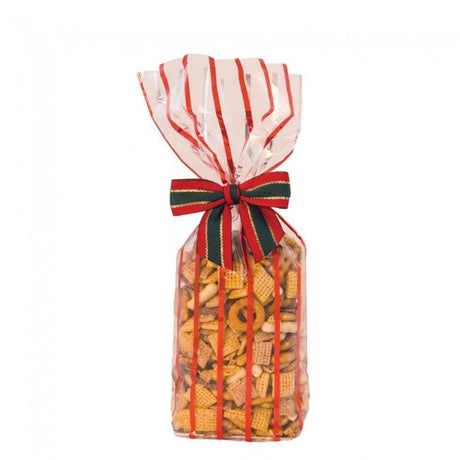 True Red Bandelette - Hard Bottom Candy Bag - 2-5/8 x 1-7/8 x 10-1/4"