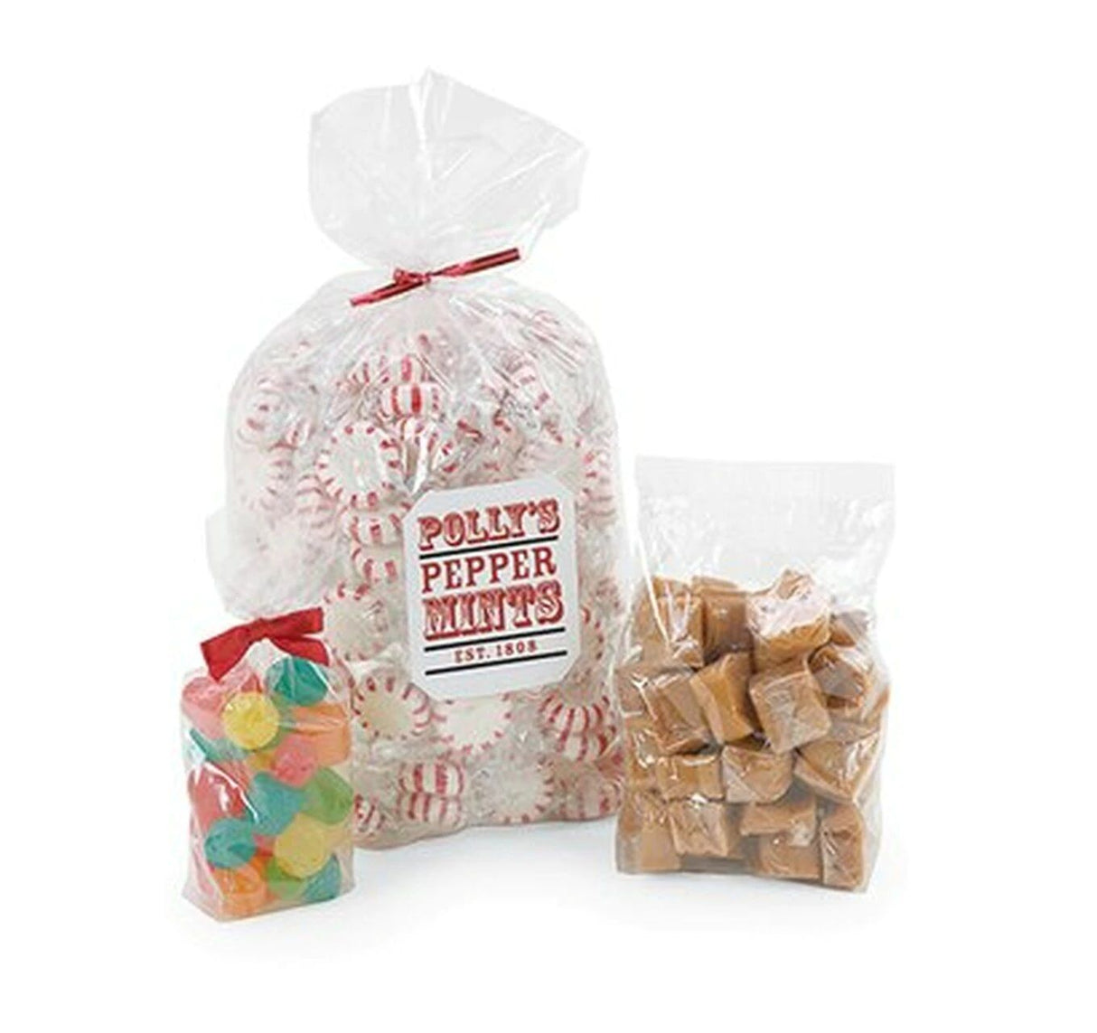 Clear - High Barrier Poly Gusseted Bags (1.4 Mil) - (2 lb) 4 x 2-3/4 x 9" (1.4 Mil)