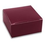 Burgundy - Maxi Truffle Candy Box - 2-1/2 x 2-1/2 x 1-1/8"