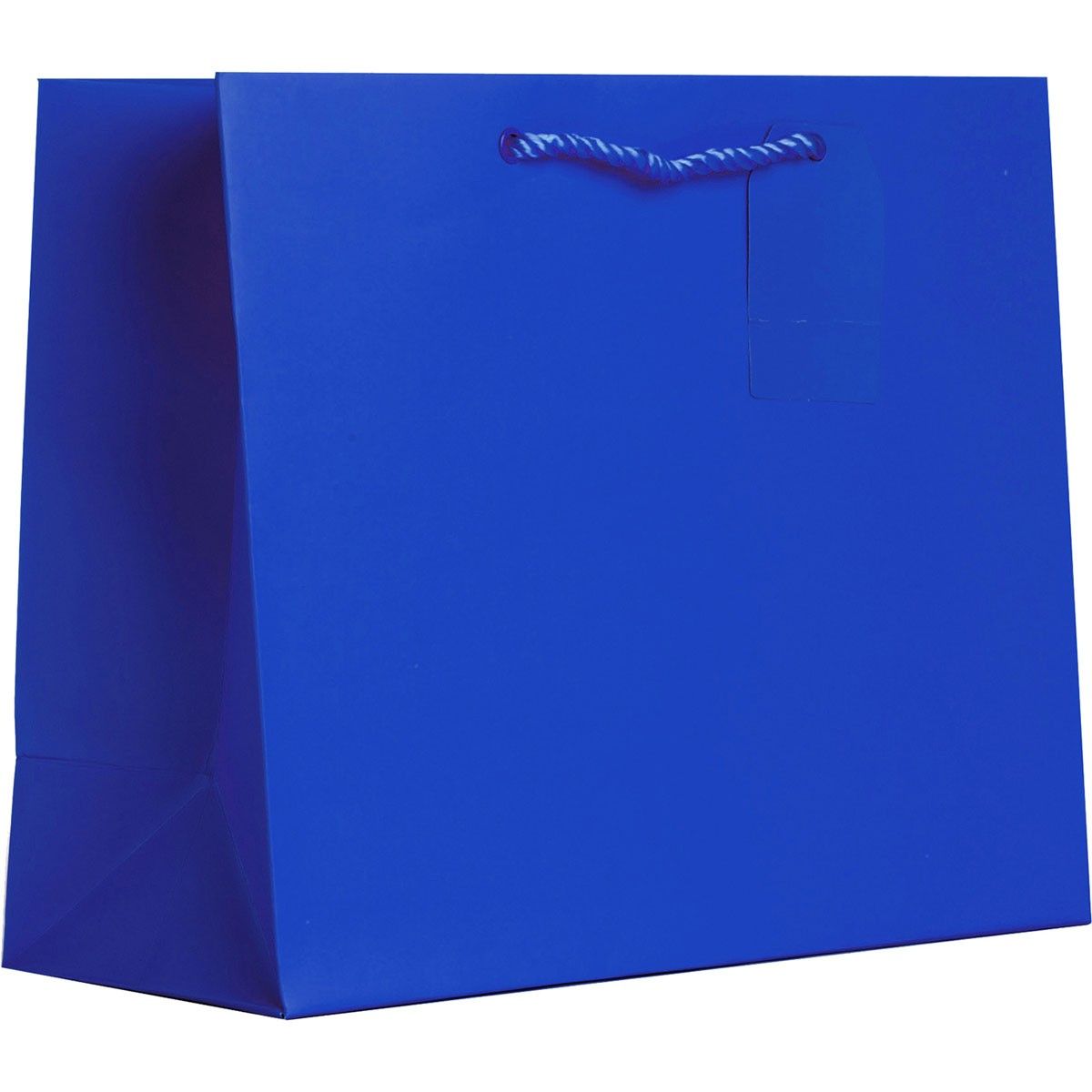 Matte Royal - Gift Bag w/Tag - 12-1/2 x 5 x 10"