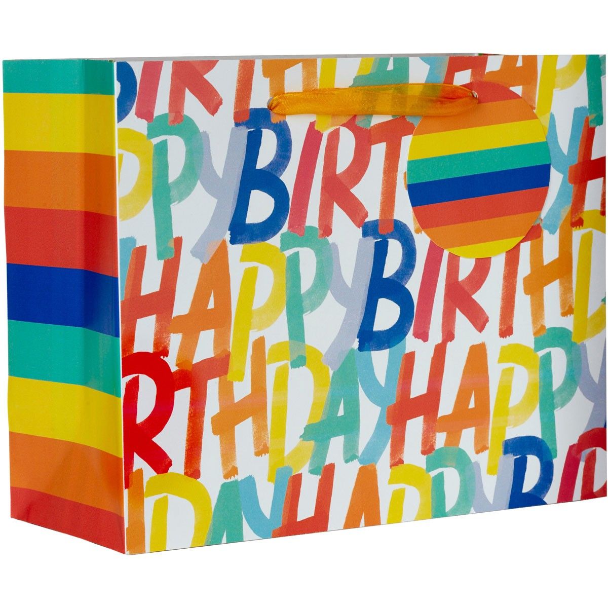 Rainbow Birthday - Gift Bag - 10 x 4 x 8"