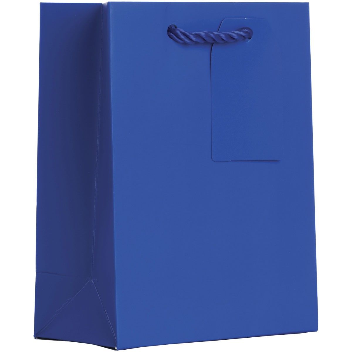 Matte Royal - Gift Bag w/Tag - 6 x 3 x 7-1/2"