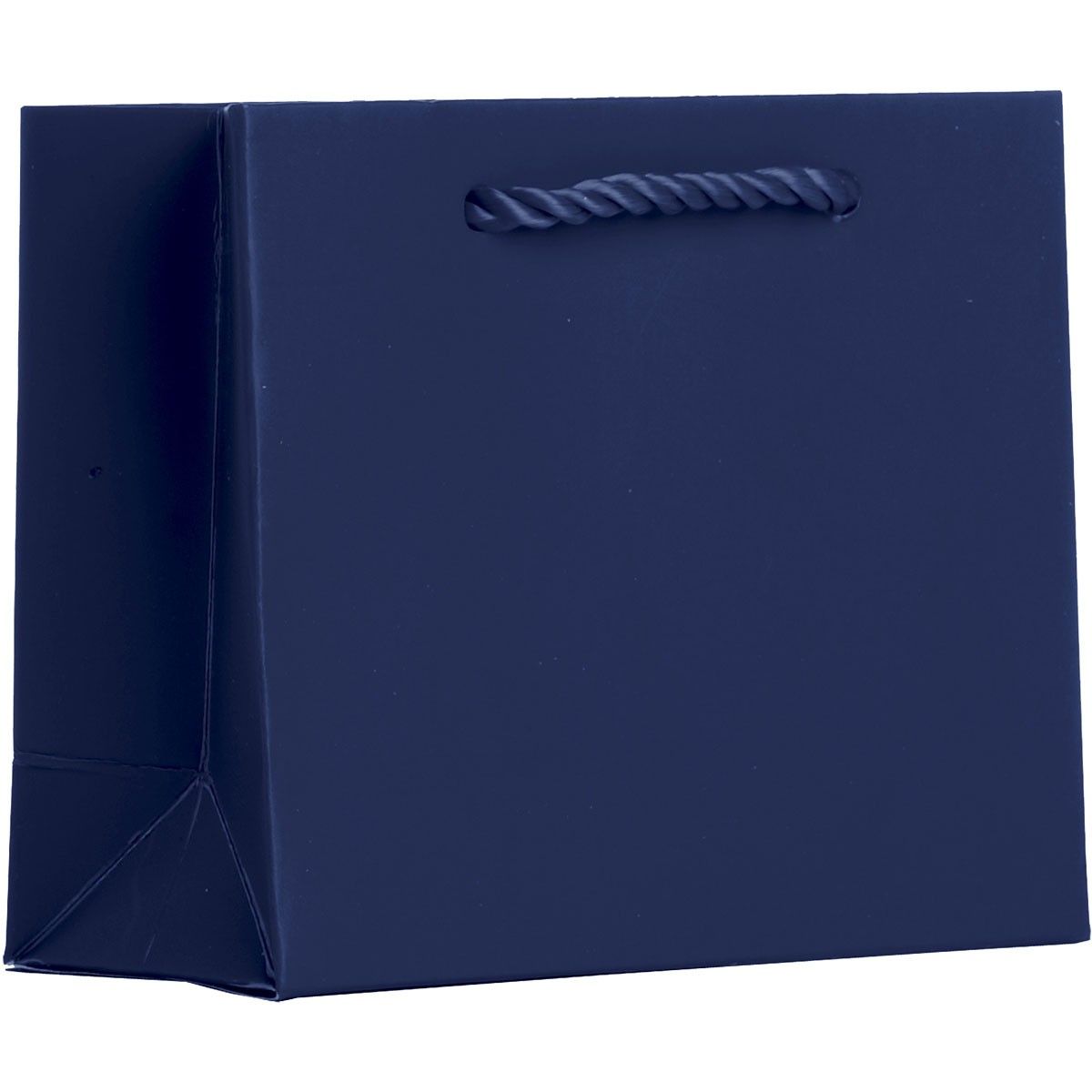 Matte Navy - Gift Bag w/Tag - 5 x 2 x 4"