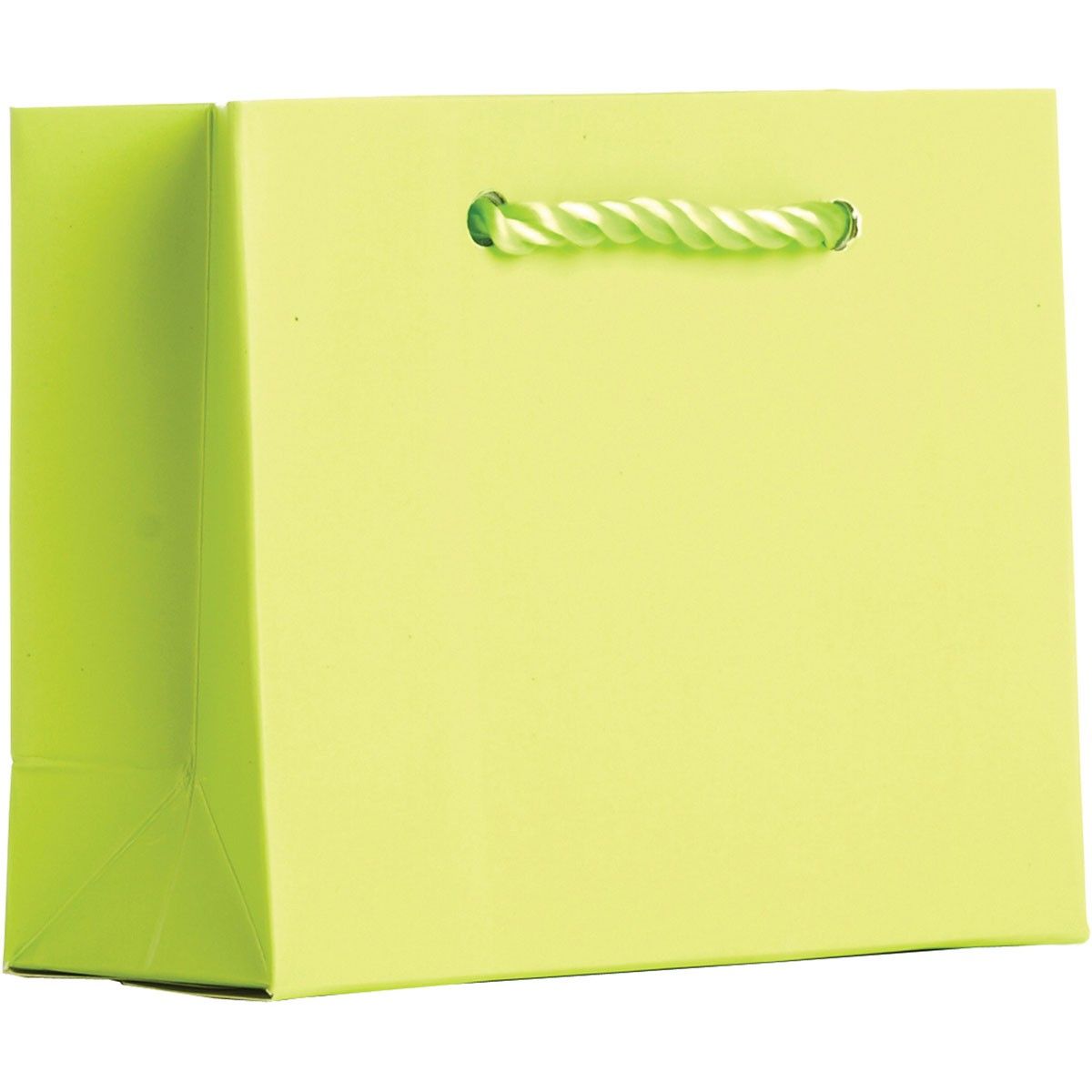Matte Lime - Gift Bag w/Tag - 5 x 2 x 4"