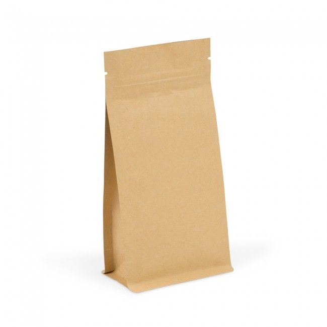 Natural Kraft - Zipper Box Pouch - 3-15/16 x 2-3/8 x 7-7/8"