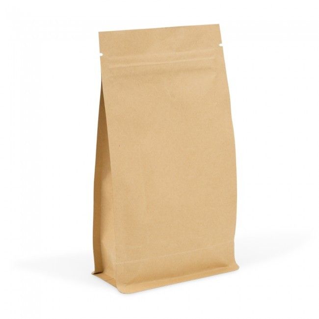 Natural Kraft - Zipper Box Pouch - 4-3/4 x 2-3/8 x 8-11/16"