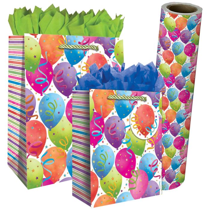 Balloon White Gift Bags & Wrapping Paper