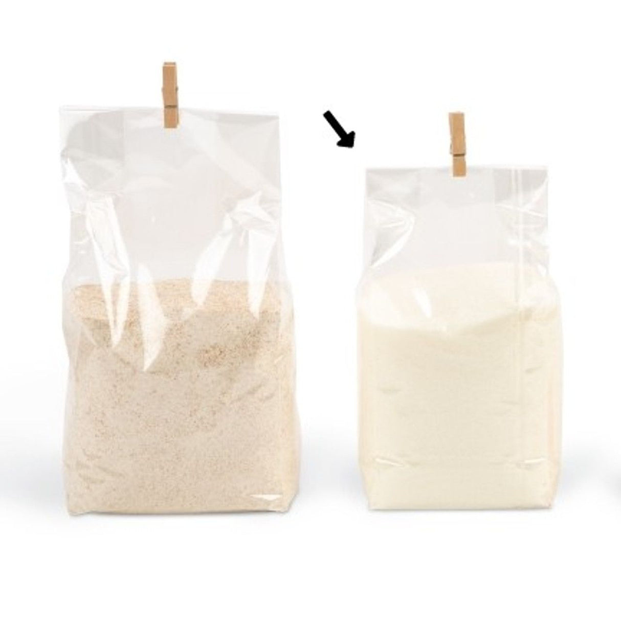 Clear - Block Bottom Bags - 3-15/16 x 2-3/8 x 11-13/16"