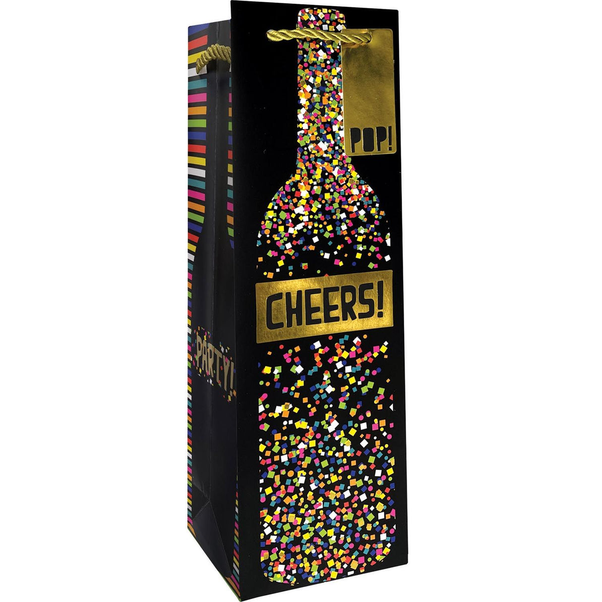 Party Popper - Wine Bag - 4-1/2 x 4-1/2 x 14"