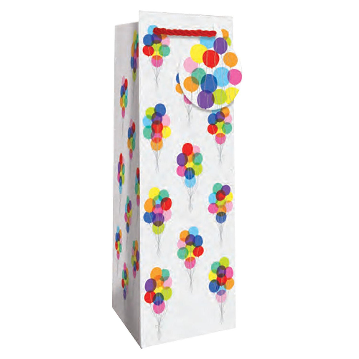 Bunch of Balloons - Wine Bag - 4-1/2 x 4-1/2 x 14"