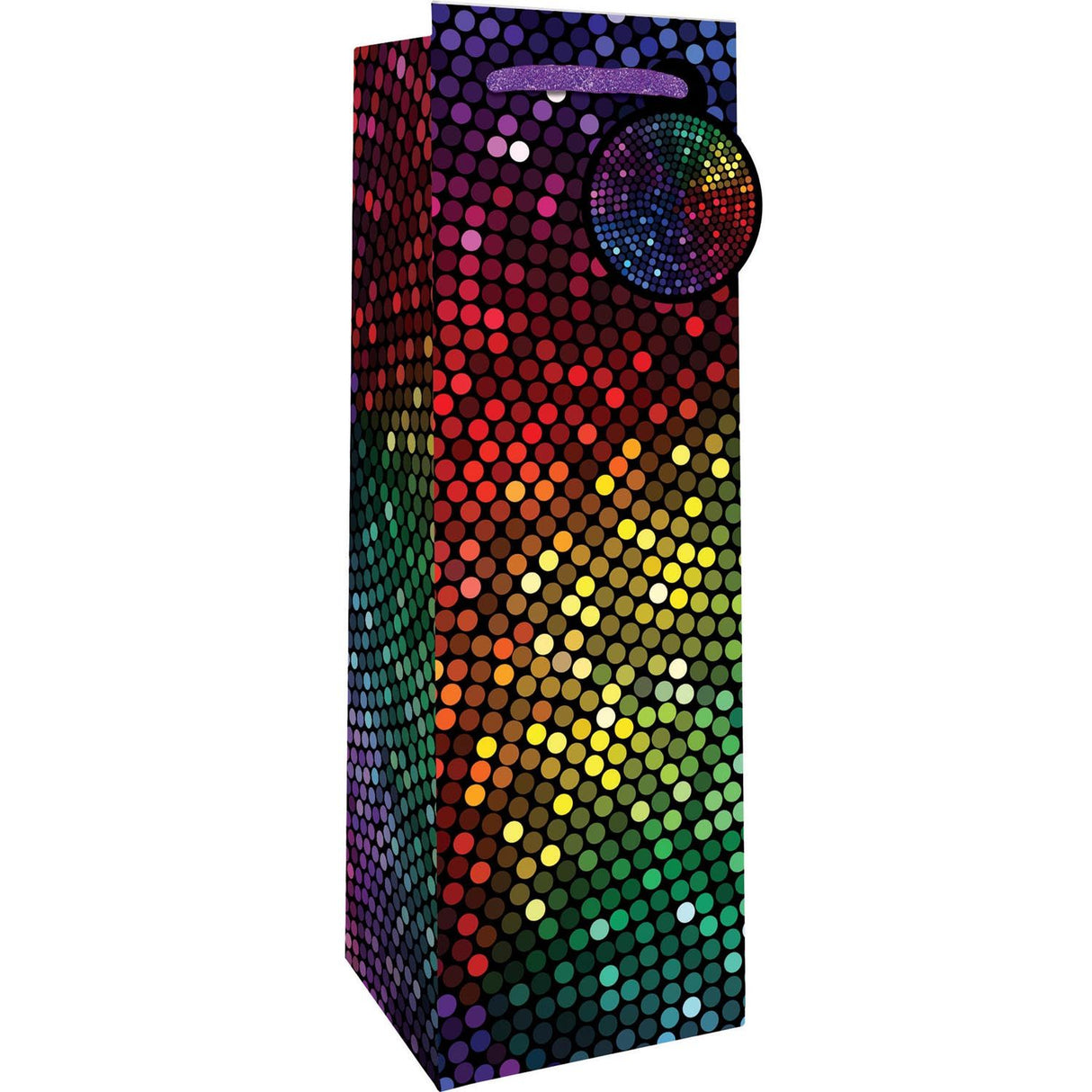 Party at the Disco - Wine Bag - 4-1/2 x 4-1/2 x 14"
