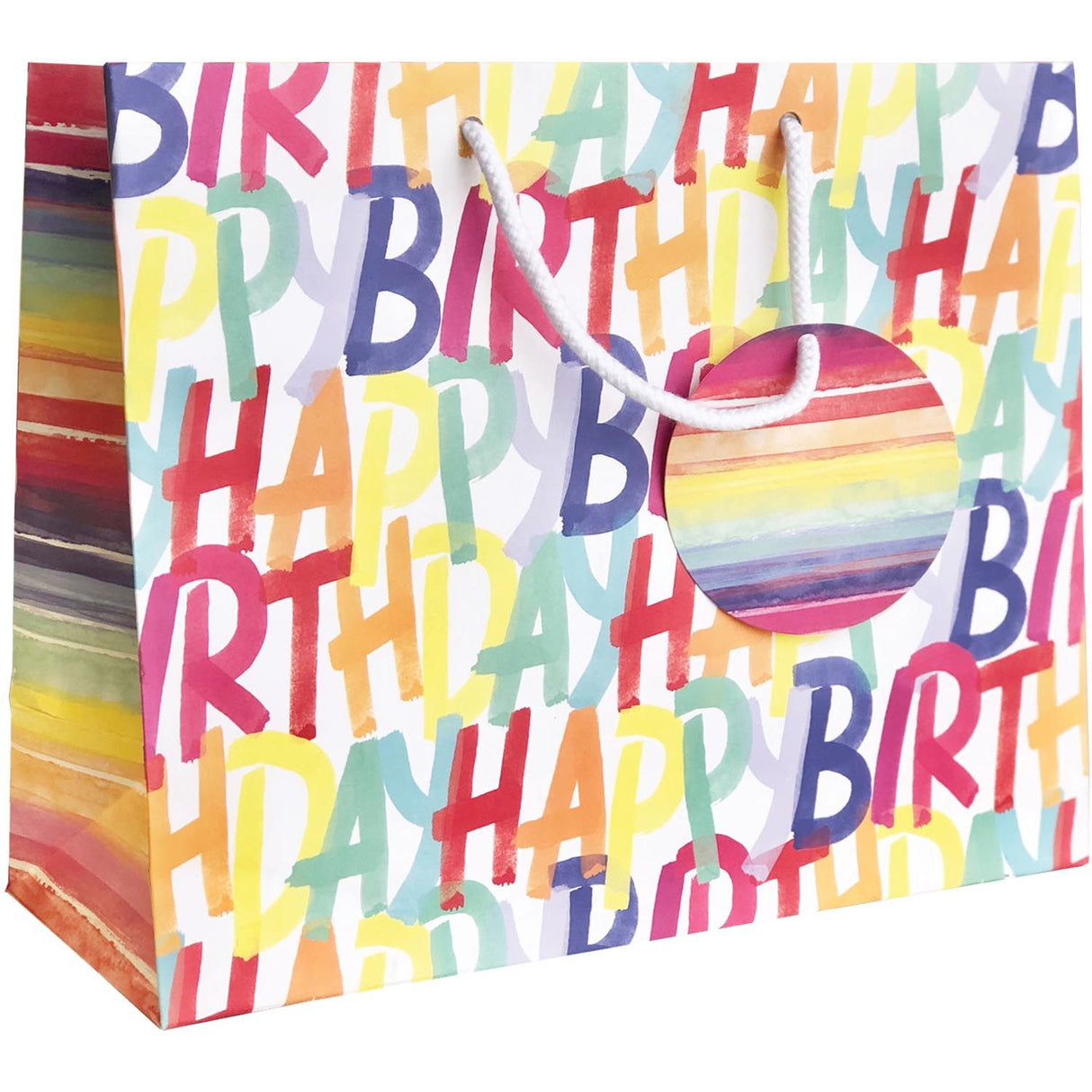 Rainbow Birthday - Gift Bag - 12-1/2 x 5 x 10"