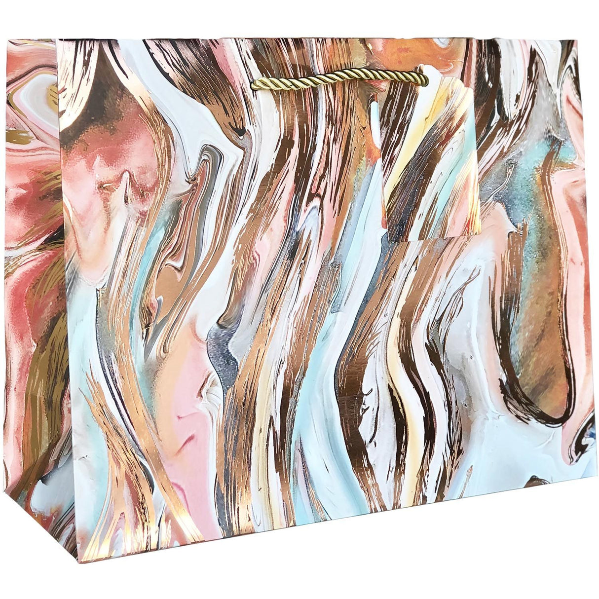 Marbleized Magic Bronze - Gift Bag - 12-1/2 x 5 x 10"