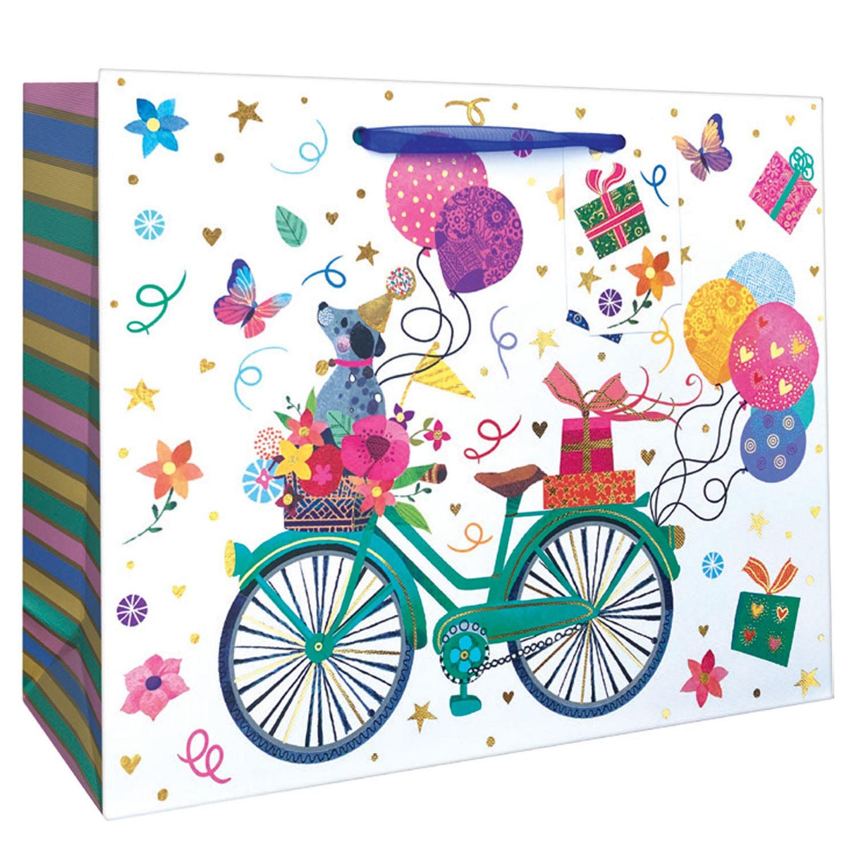 Birthday Bicycles - Gift Bag - 12-1/2 x 5 x 10"