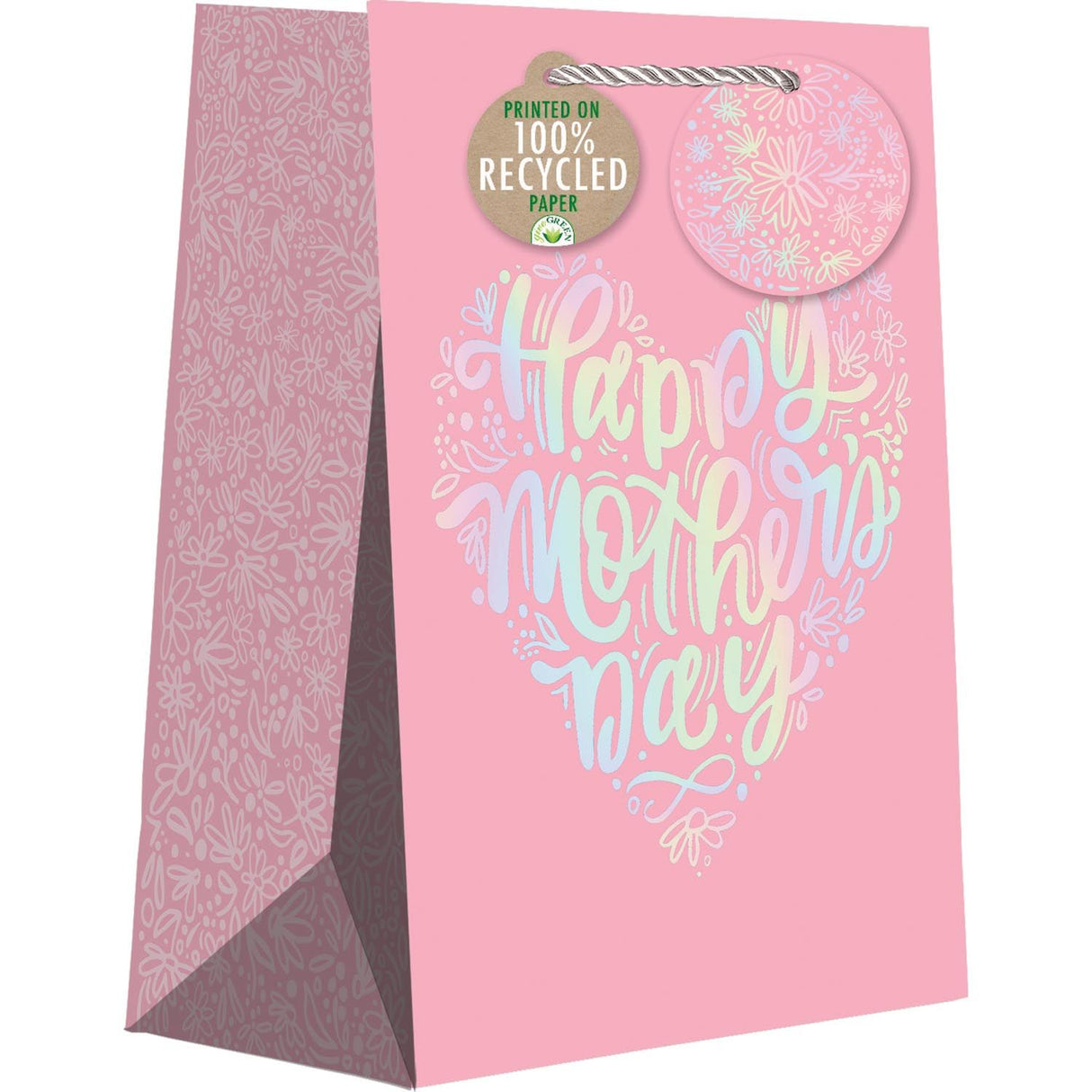 Mother's Day Heart - Gift Bag - 10 x 5 x 12-1/2"