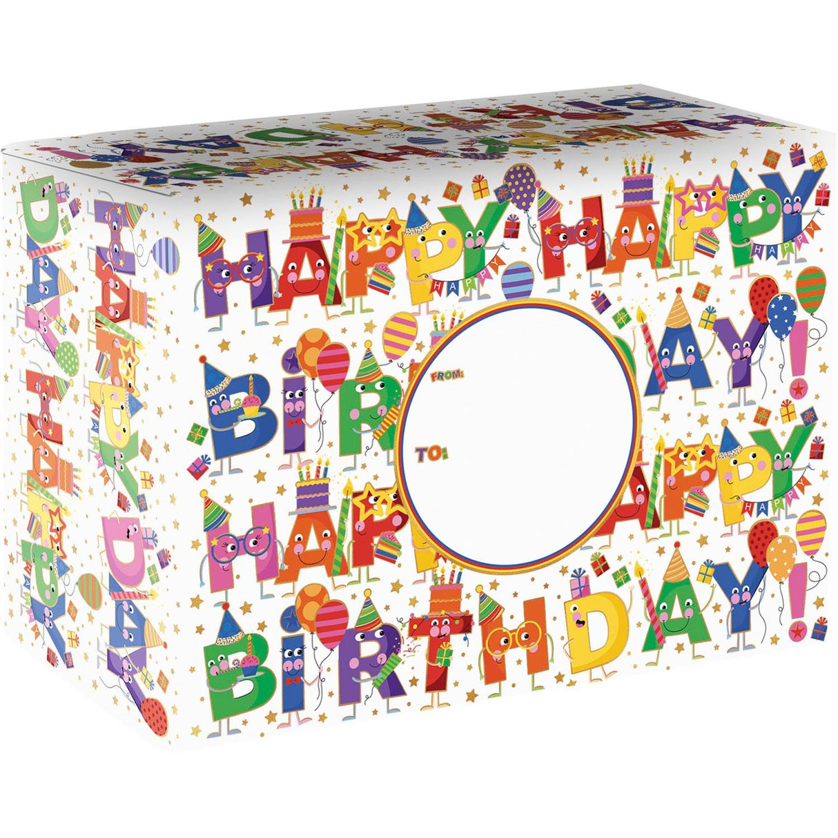 Birthday Characters - Theme Mailing Box - 12 x 6 x 9"